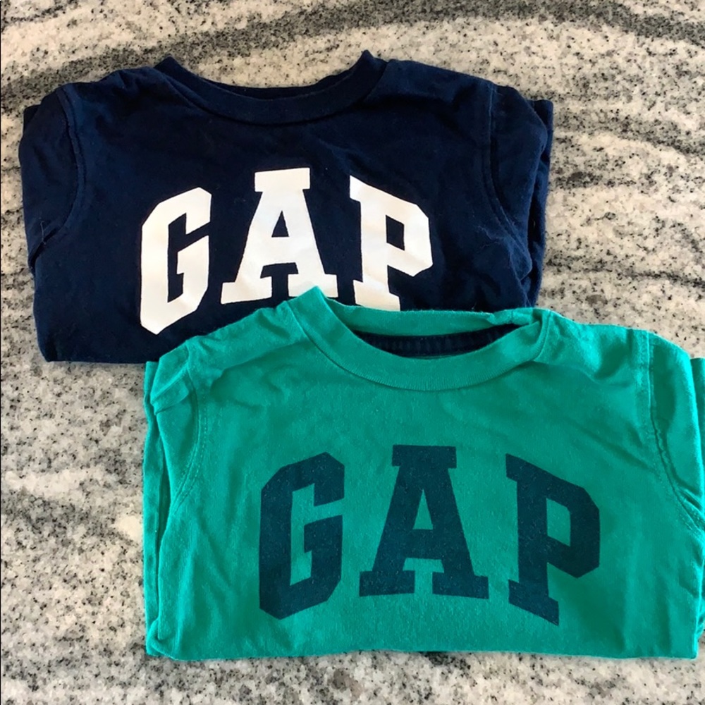 Two toddler boy GAP long sleeve tees